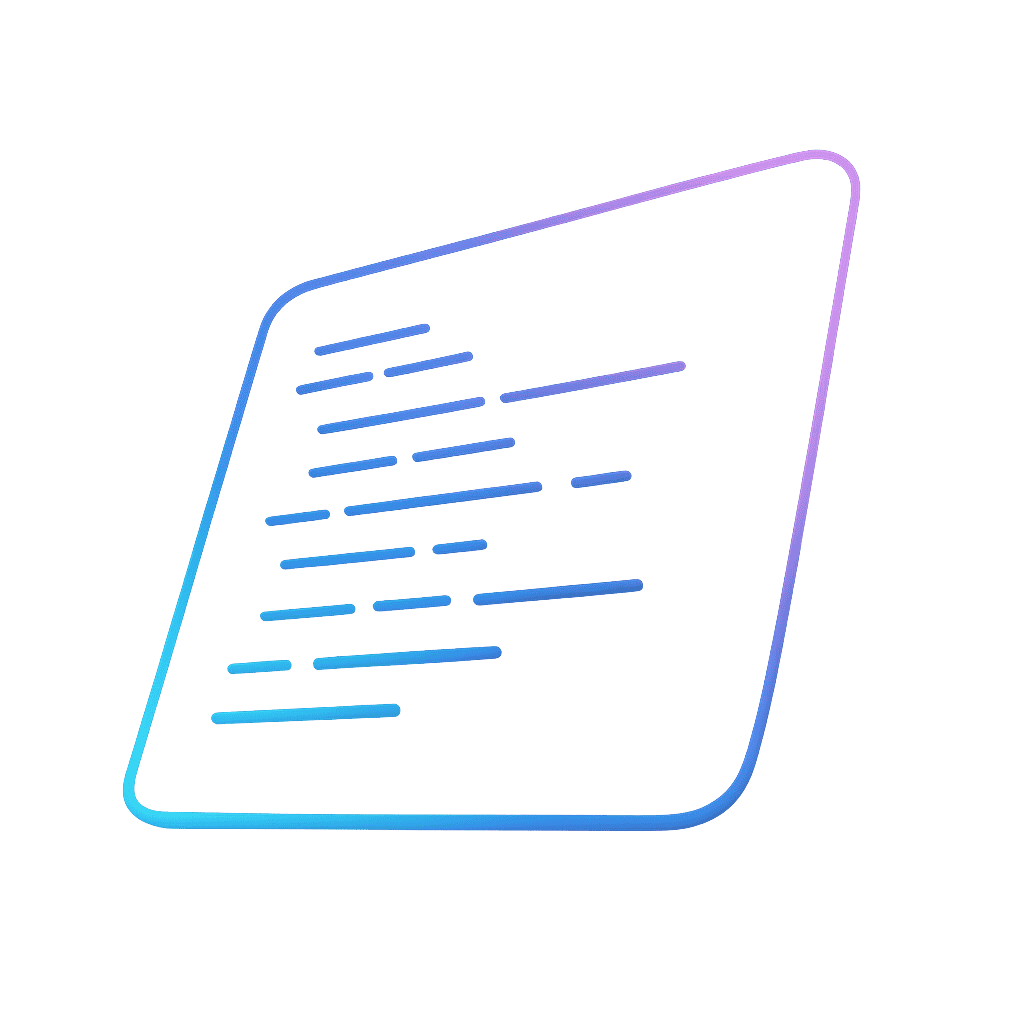 Abstract representation of automated data processing flow